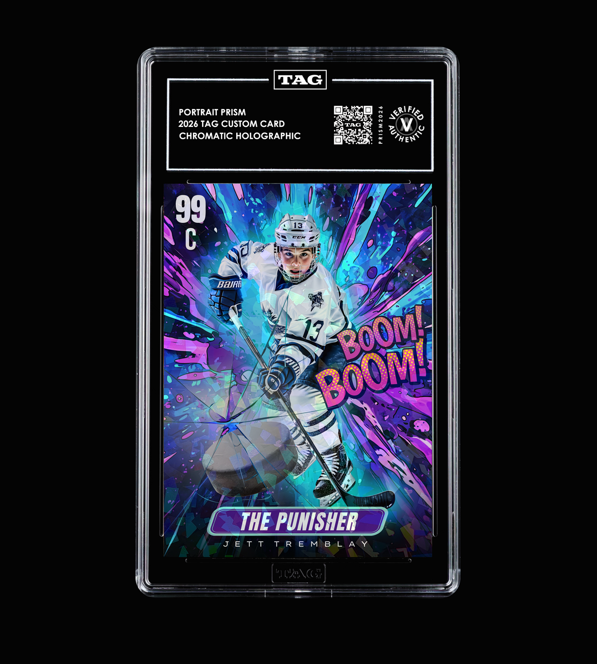 Hockey Custom Comic Ice